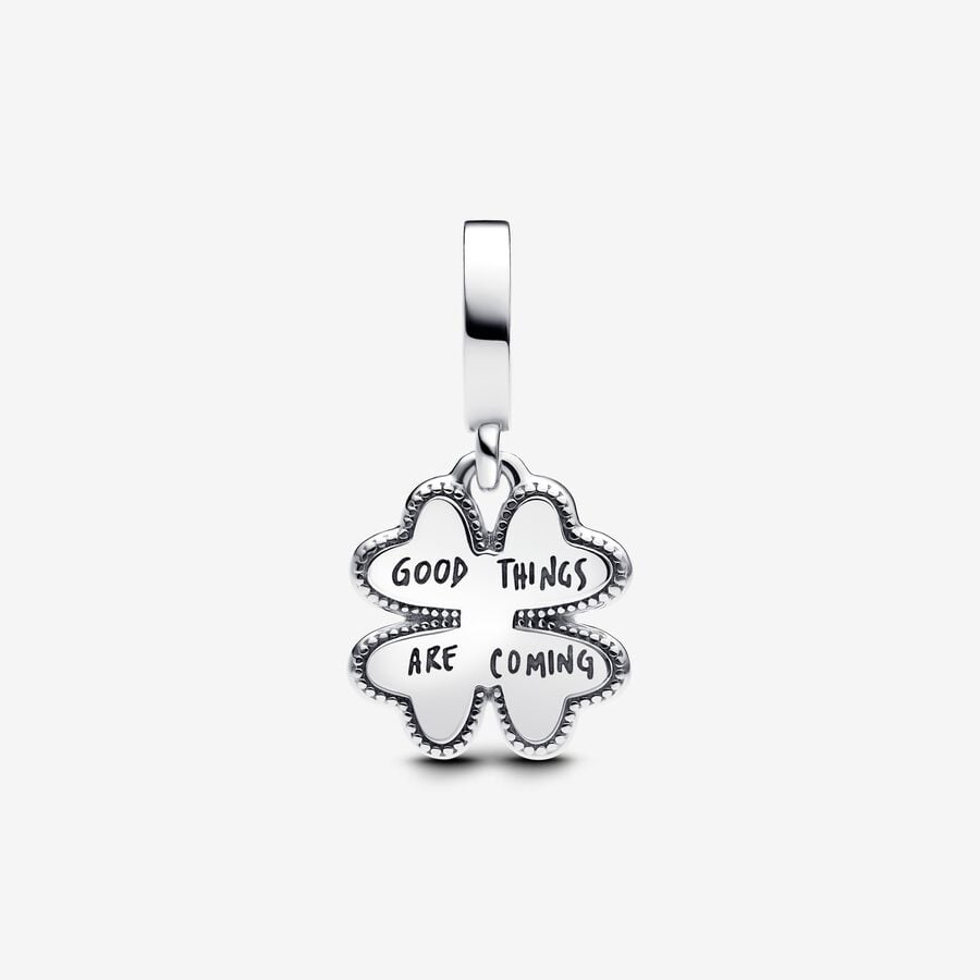 2025 Four Leaf Clover Lab-Grown Diamond Dangle Charm - Image 3