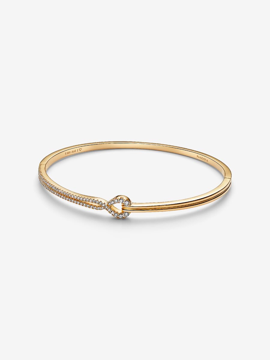 Lab-grown Diamond Pavé Double Row Bangle