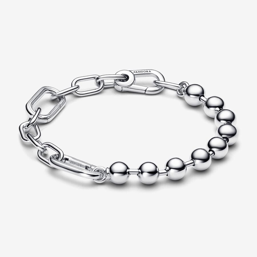 ME Metal Bead & Link Chain Bracelet