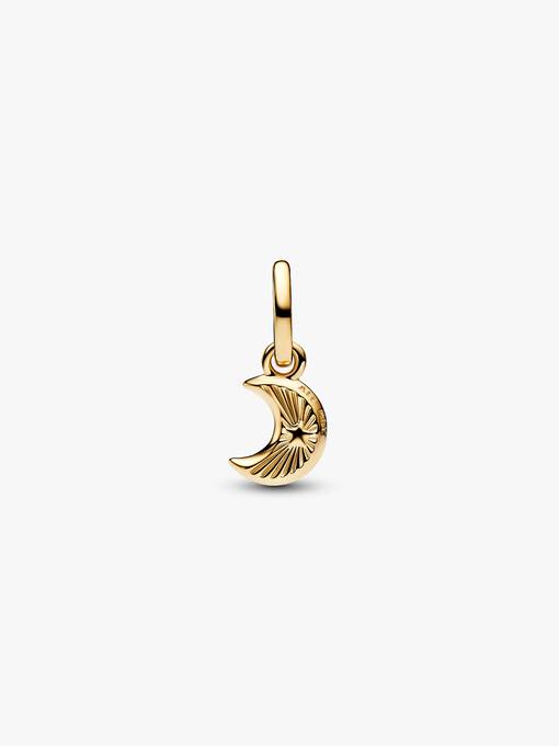 White Crescent Moon Mini Dangle Charm - Image 3