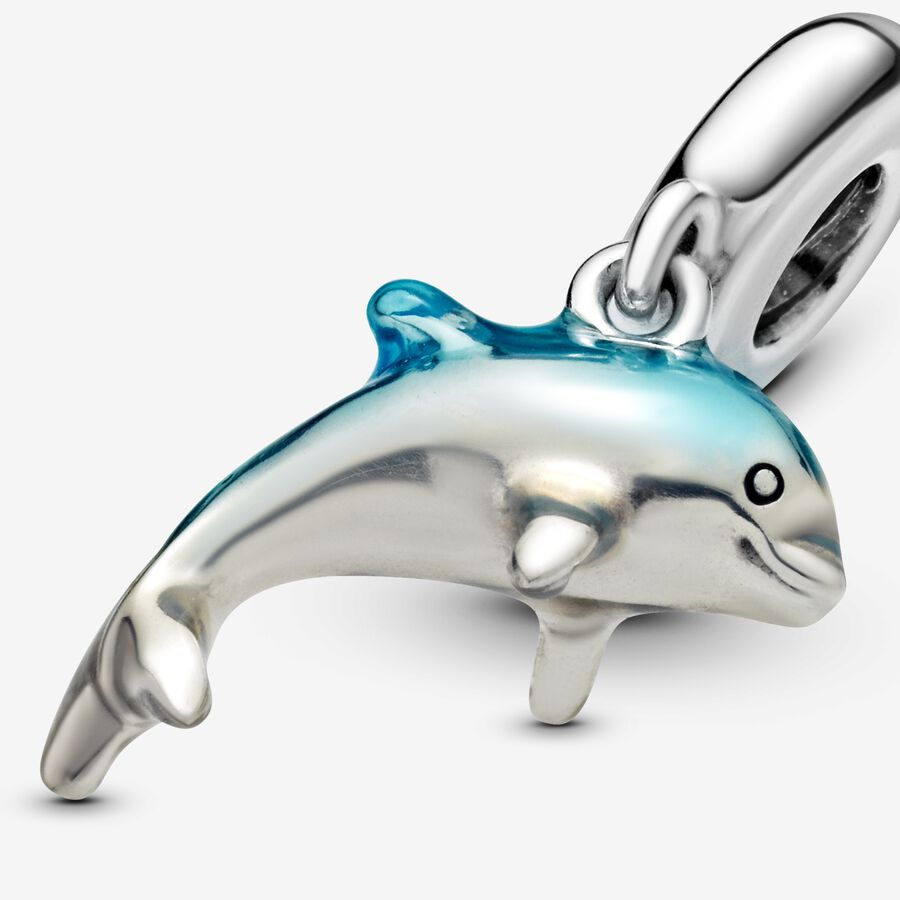 Shimmering Dolphin Dangle Charm - Image 2