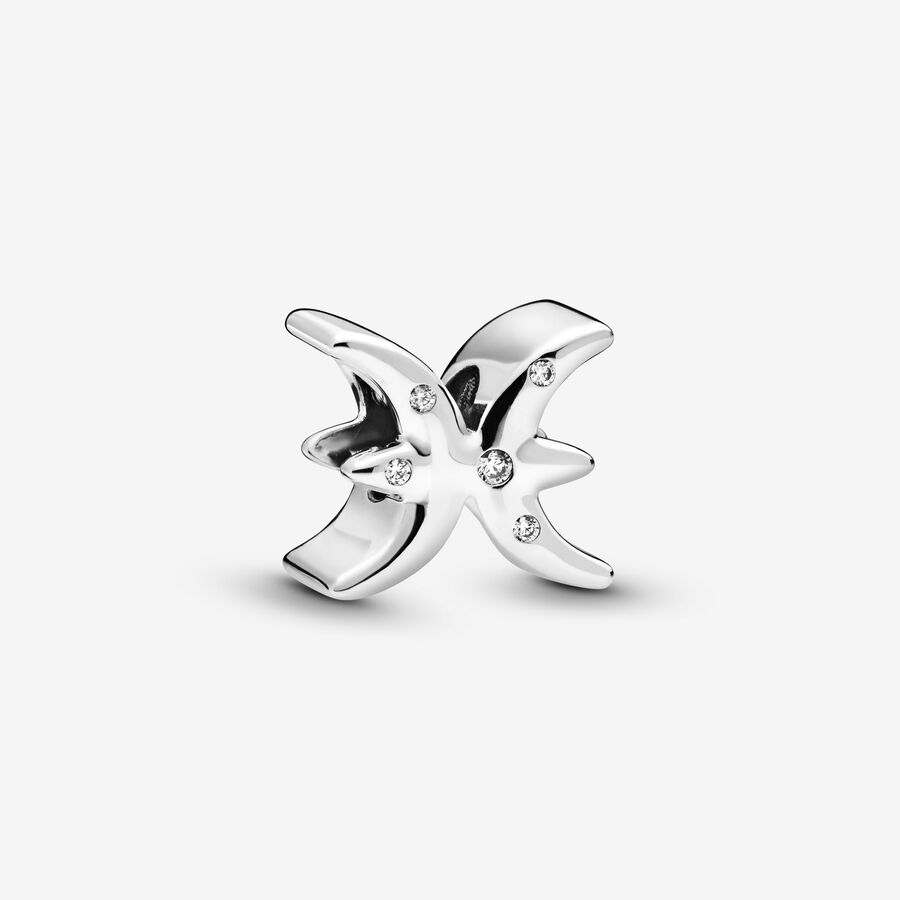 Sparkling Pisces Zodiac Charm - Image 2