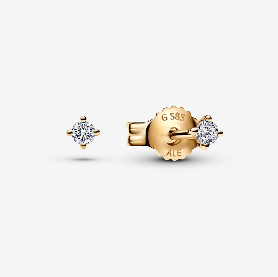 Lab-grown Diamond Stud Earrings 0.08 carat tw 14K Gold - Image 2