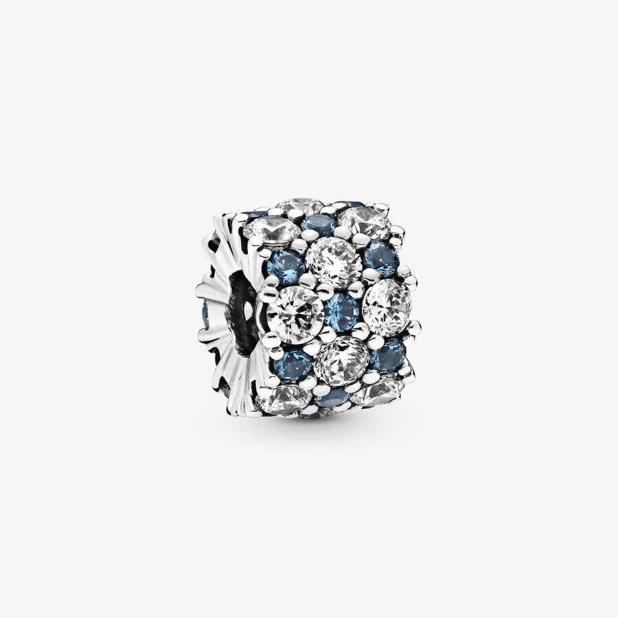 Blue and Clear Sparkle Charm