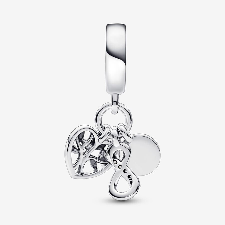 Family Infinity Triple Dangle Charm - Image 2