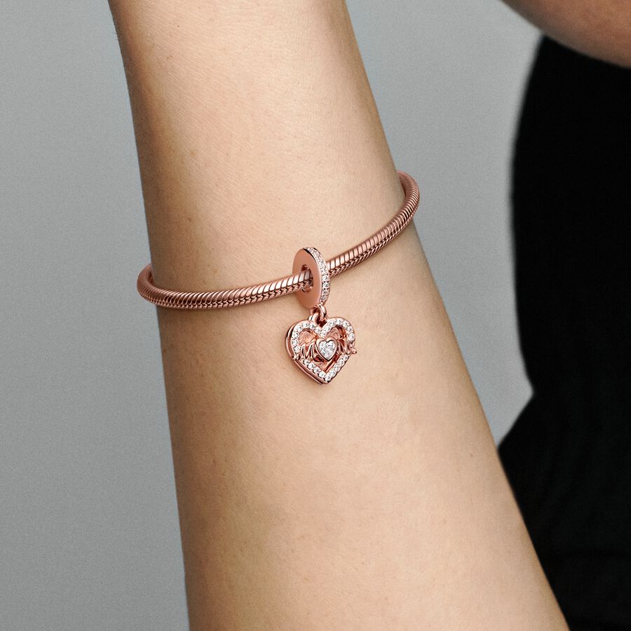Heart & Mum Dangle Charm - Image 3