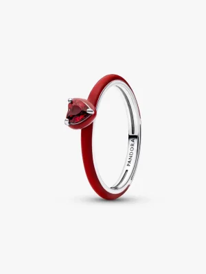 Red Chakra Heart Ring