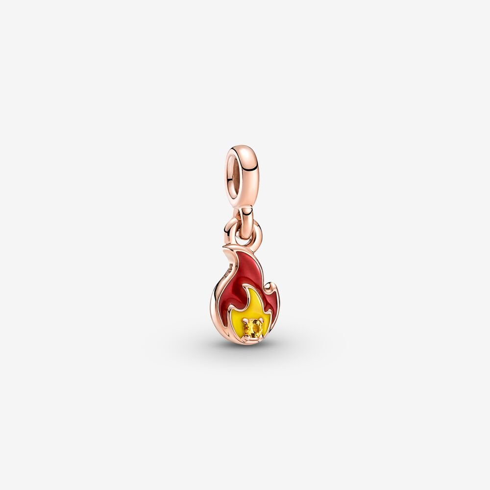 Burning Flame Mini Dangle