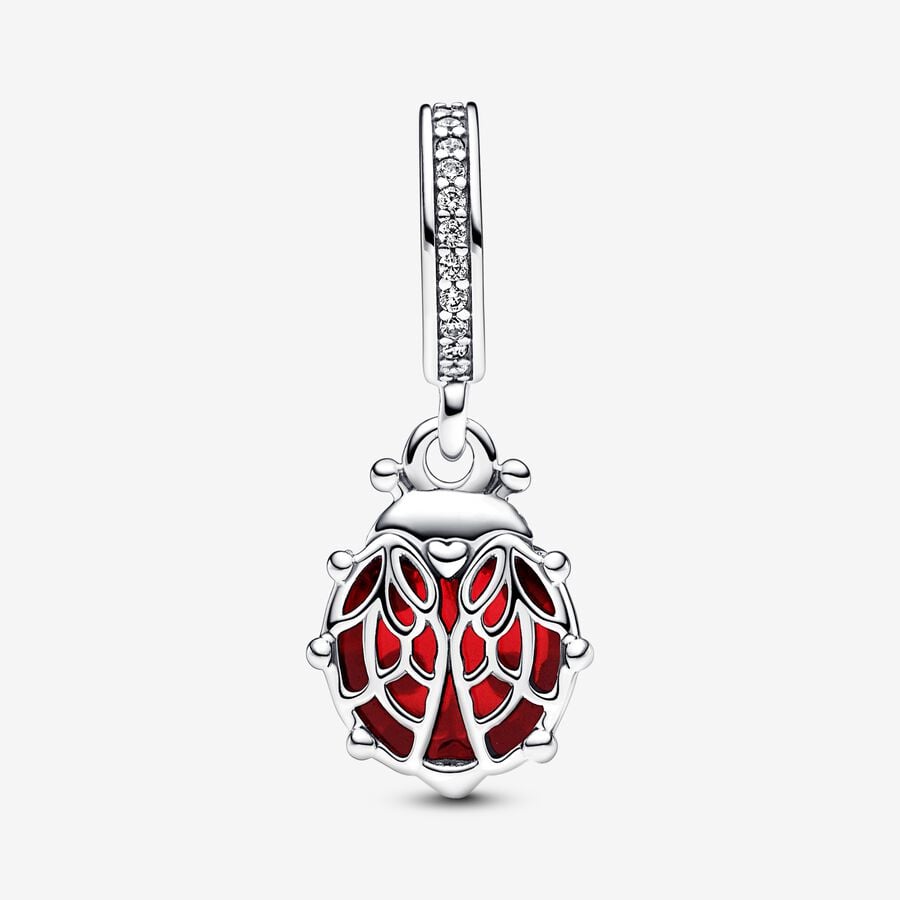 Red Ladybird Dangle Charm - Image 2