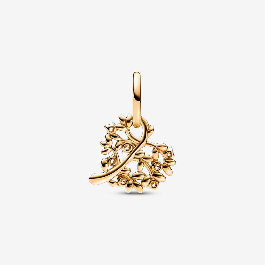 Sparkling Heart & Family Tree Dangle Charm - Image 2