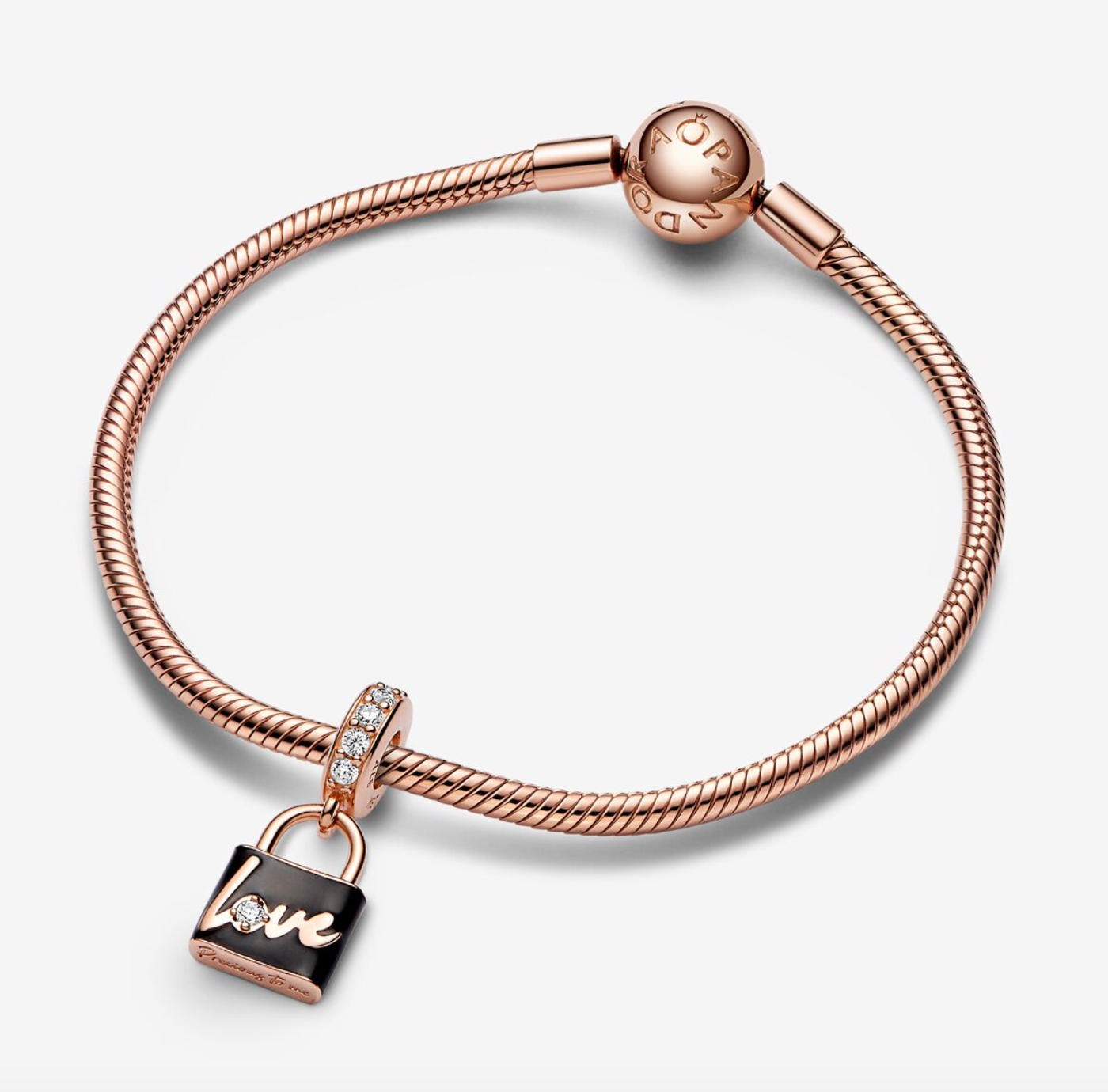 Love Padlock Dangle Charm - Image 3