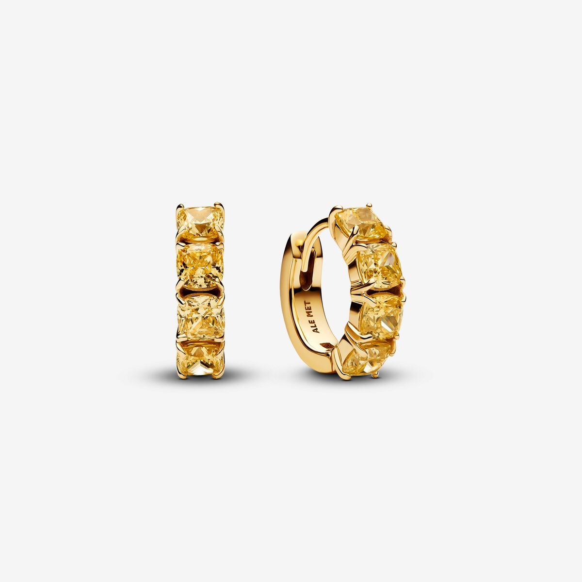 Sparkling Yellow Bracelet and Earring Set - Image 3