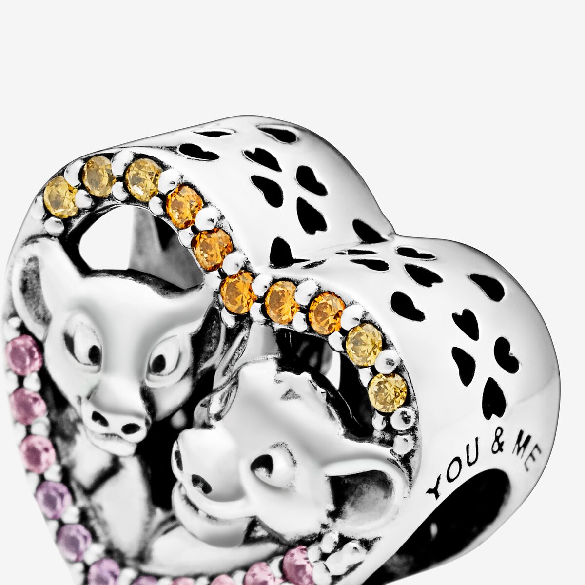 silver heart charm - Image 3