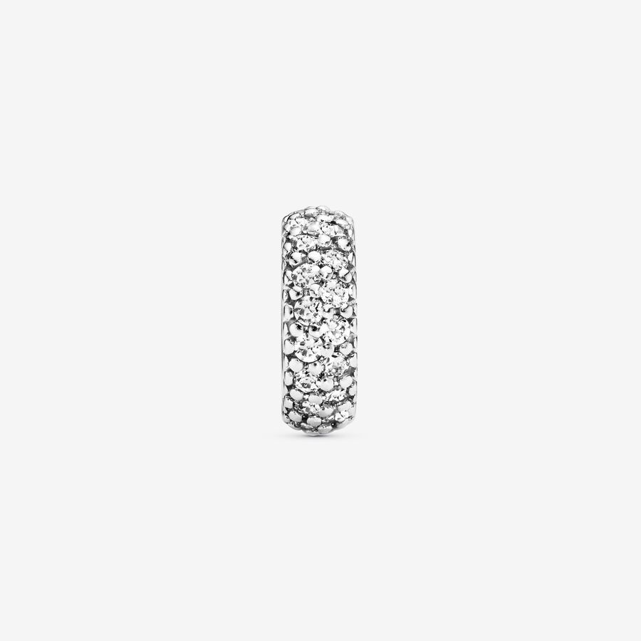 Clear Sparkle Spacer Charm - Image 3