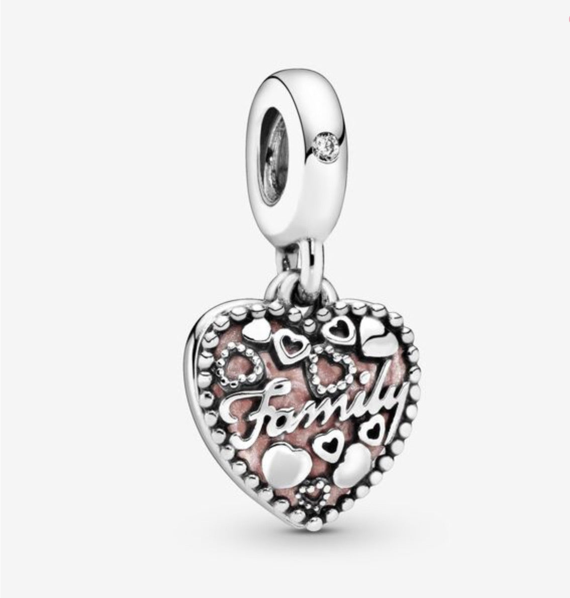 Love Makes a Family Heart Dangle Charm - Image 3