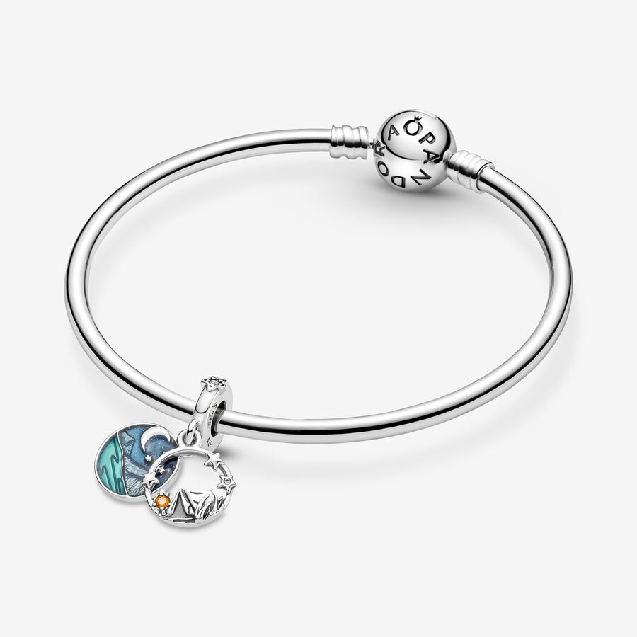 Camping Night Sky Double Dangle Charm - Image 3