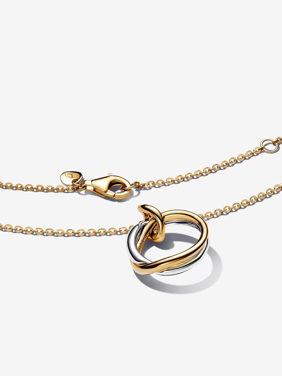 Organically Shaped Two-Tone Pendant Necklace - Image 2