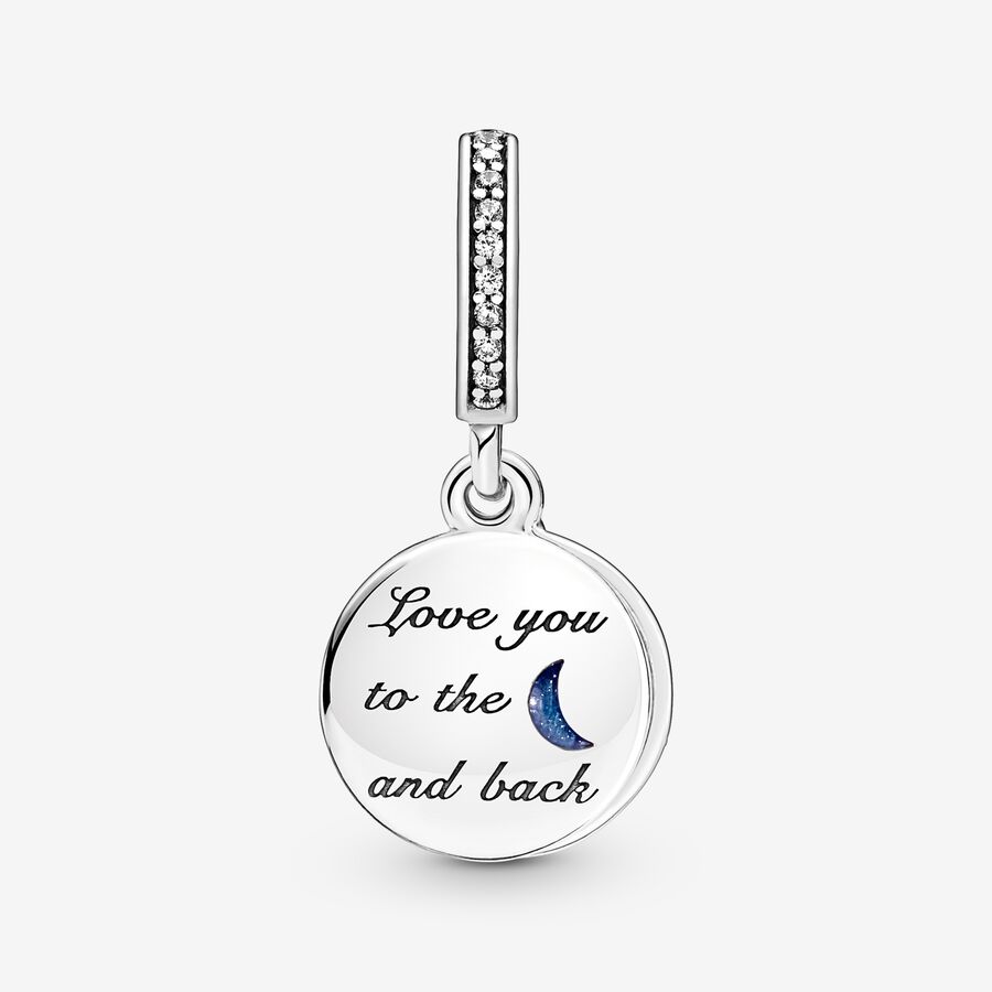 Double Dangle Tree & Galaxy Moon Charm - Image 3