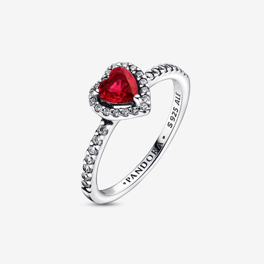 Elevated Red Heart Ring - Image 3