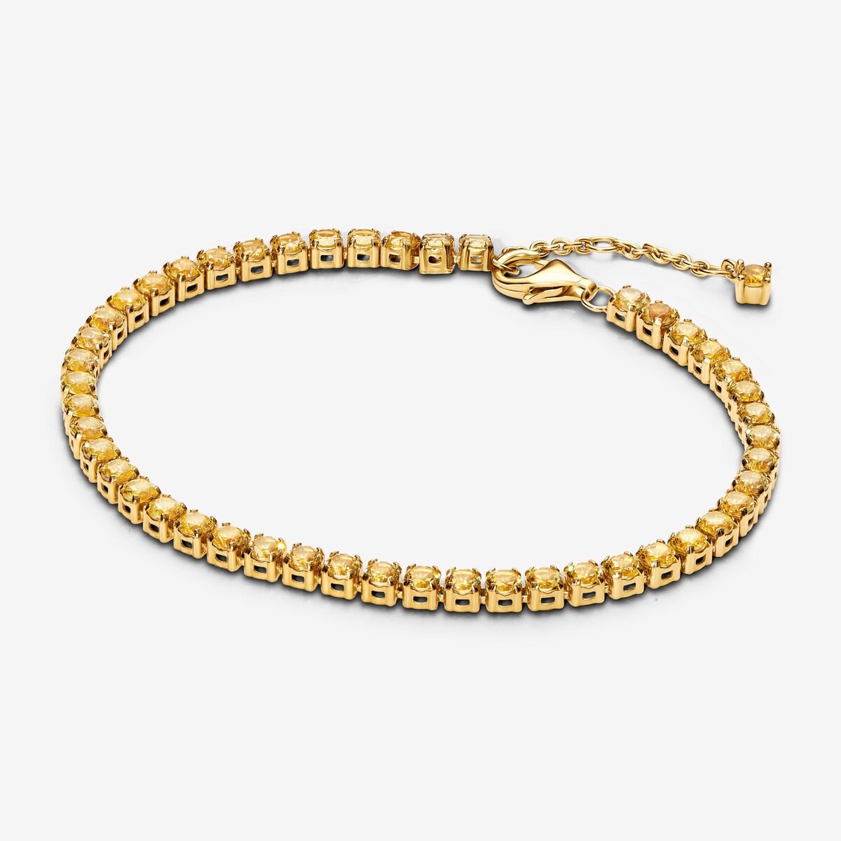 Sparkling Yellow Bracelet and Earring Set - Image 2