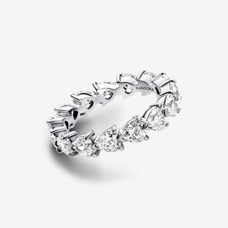 Row of Hearts Eternity Ring - Image 2