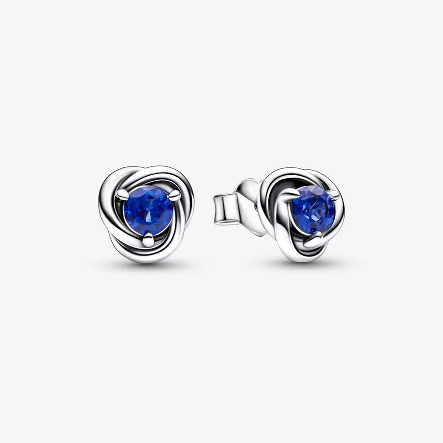 September Eternity Circle Stud Earrings
