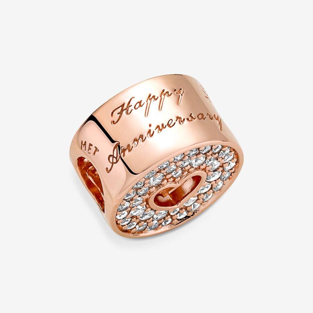Pavé & Heart Anniversary Charm - Image 4