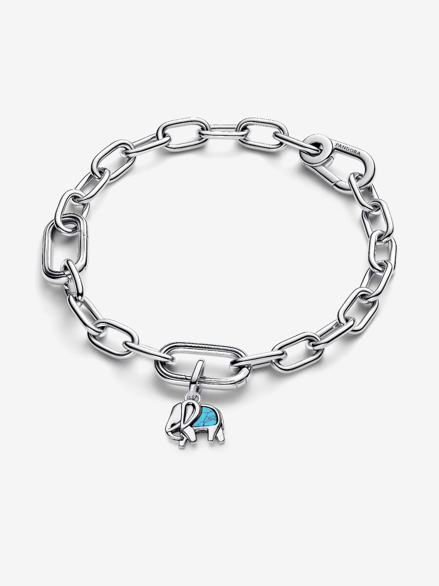 Turquoise-colored Elephant Mini Dangle Charm - Image 2