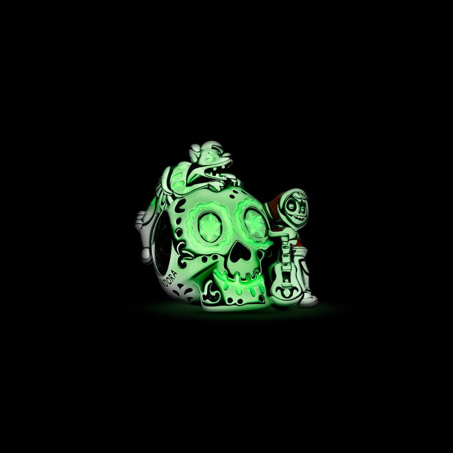Pixar Coco Miguel & Dante Skull Glow-in-the-dark Charm - Image 3