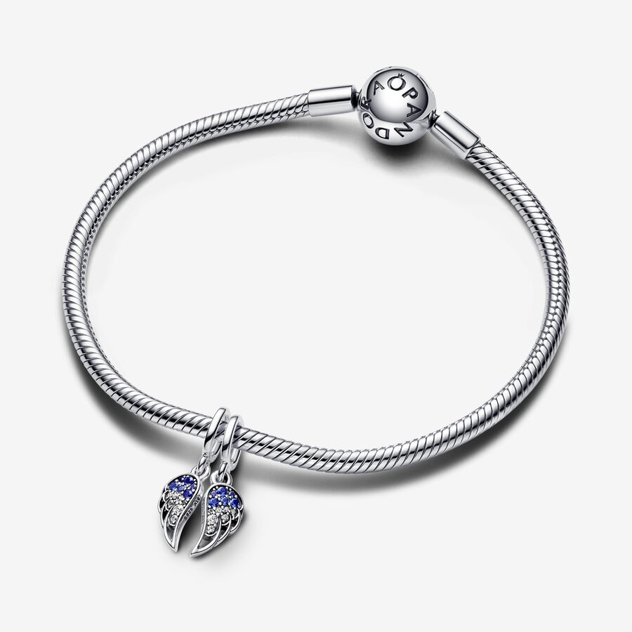 Sparkling Splitable Angel Wings Dangle Charm - Image 3