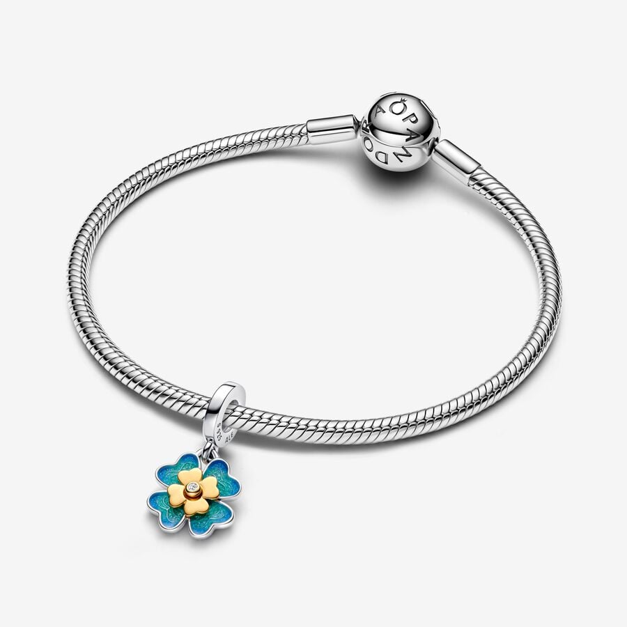 2025 Four Leaf Clover Lab-Grown Diamond Dangle Charm - Image 2