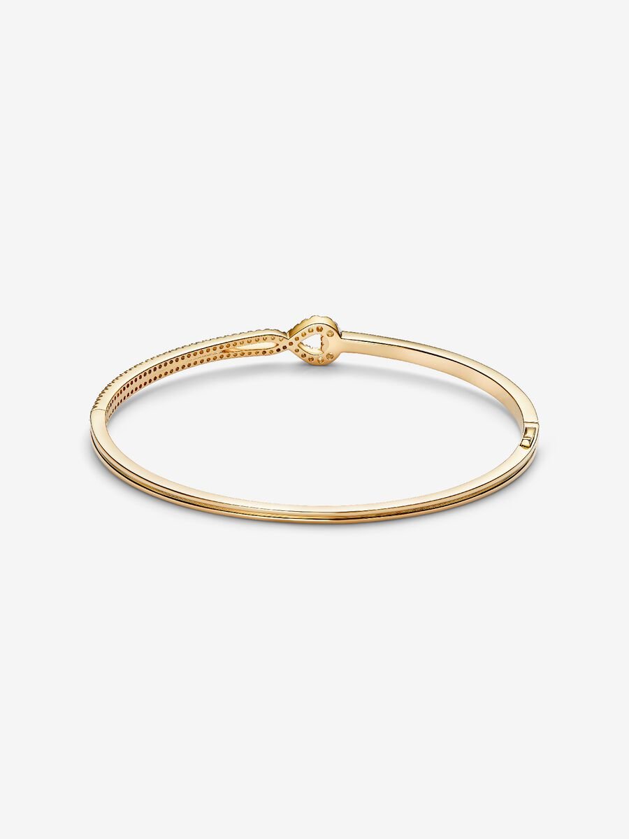 Lab-grown Diamond Pavé Double Row Bangle - Image 2