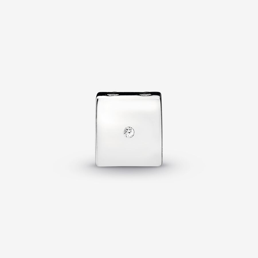 Sparkling Dice Charm Sterling silver - Image 4