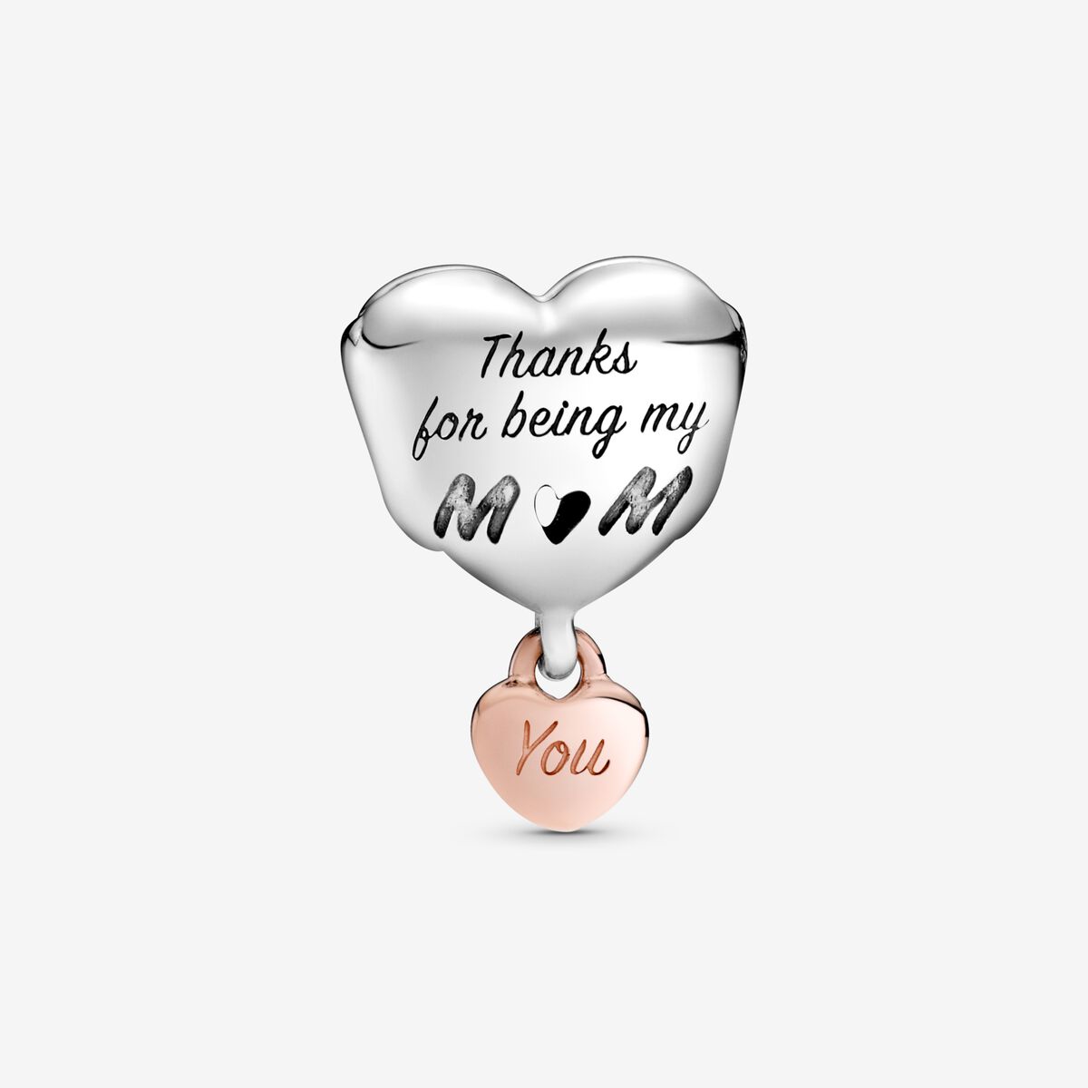 Love You Mom Heart Charm - Image 3