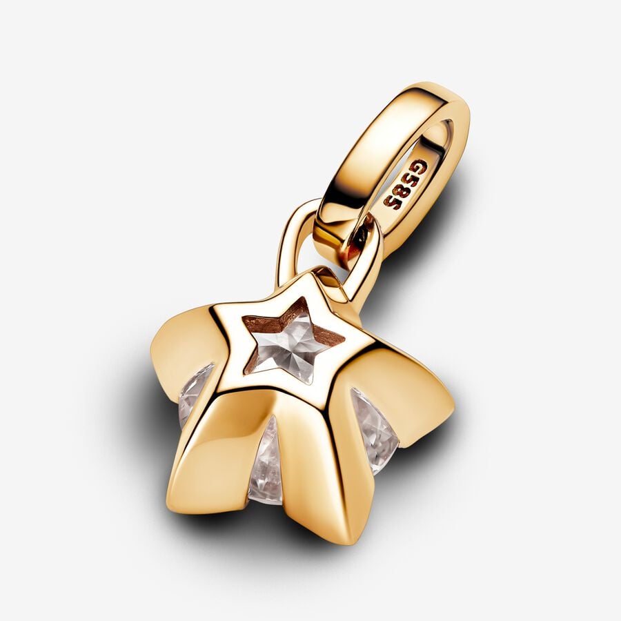 Lab-grown Diamond Star Pendant 0.75 carat tw 14k Gold - Image 2