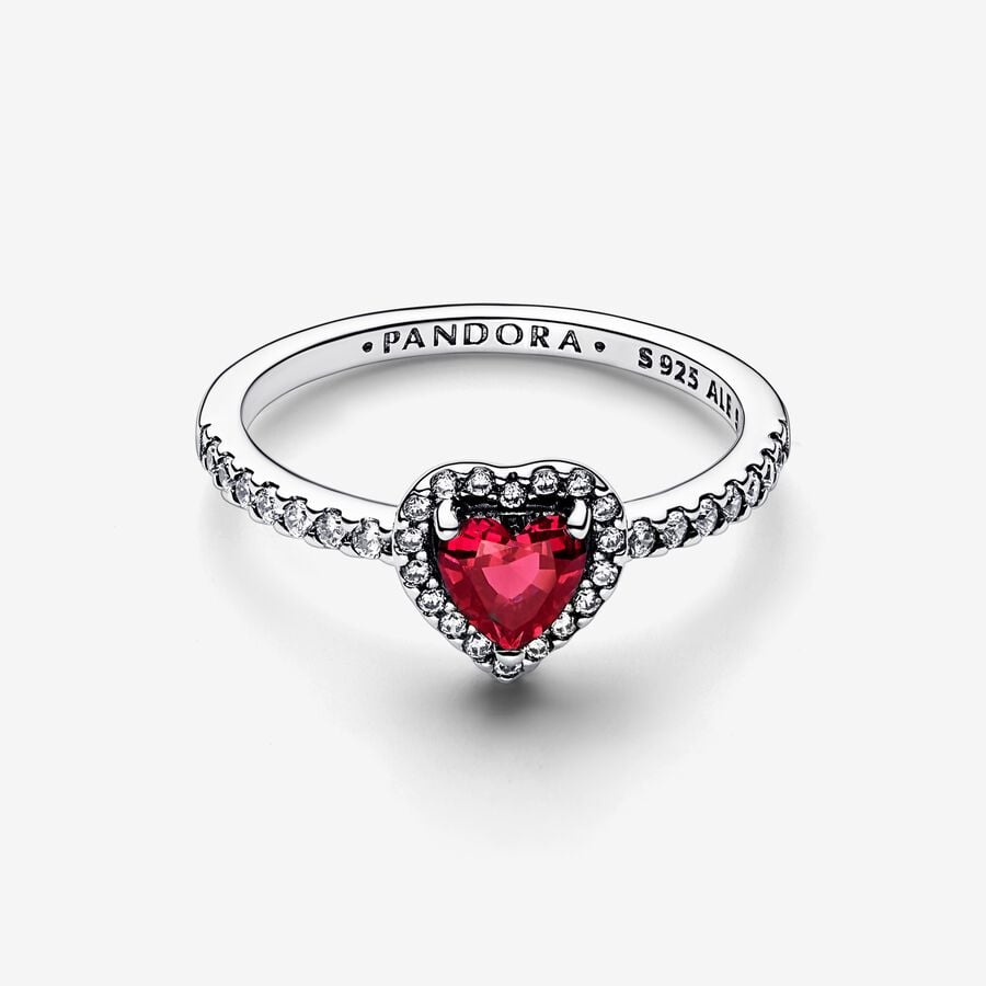 Elevated Red Heart Ring - Image 2