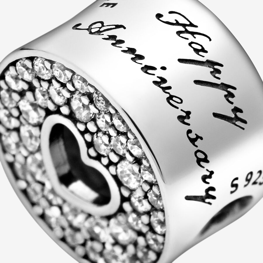 Pavé and Heart Anniversary Charm - Image 6