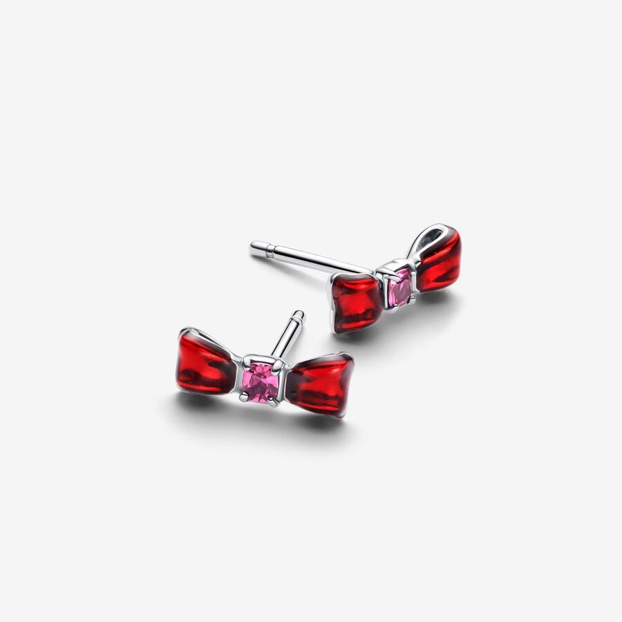 Bow Stud Earrings - Image 2