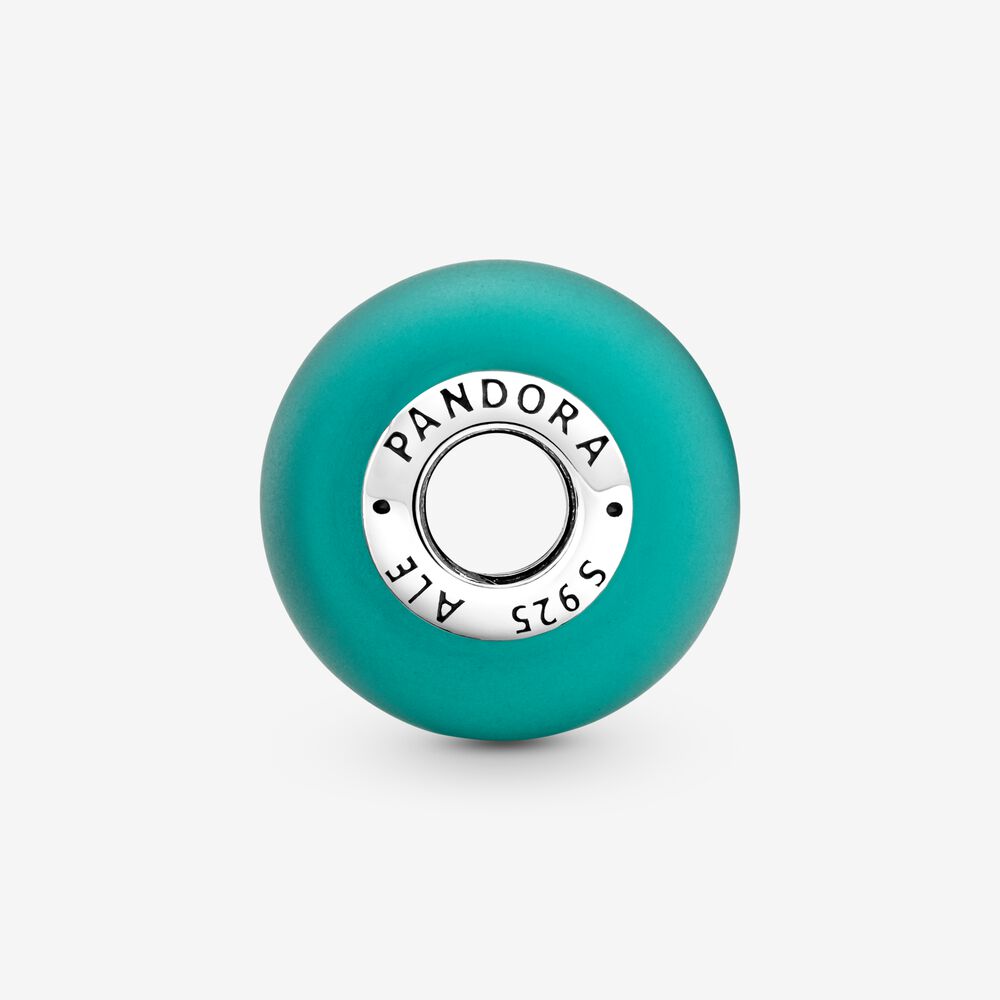 Matte Green Murano Glass Charm - Image 2