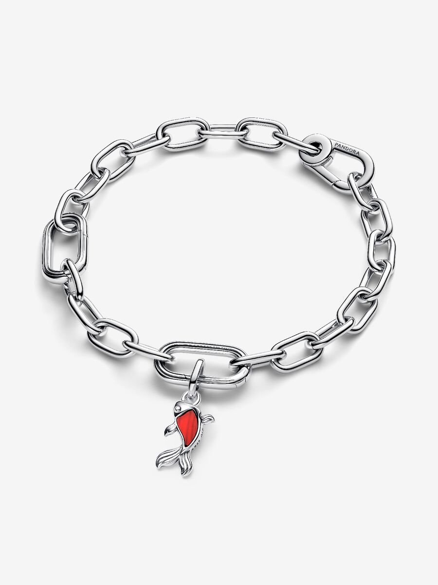 Red Murano Glass Koi Fish Mini Dangle Charm - Image 2