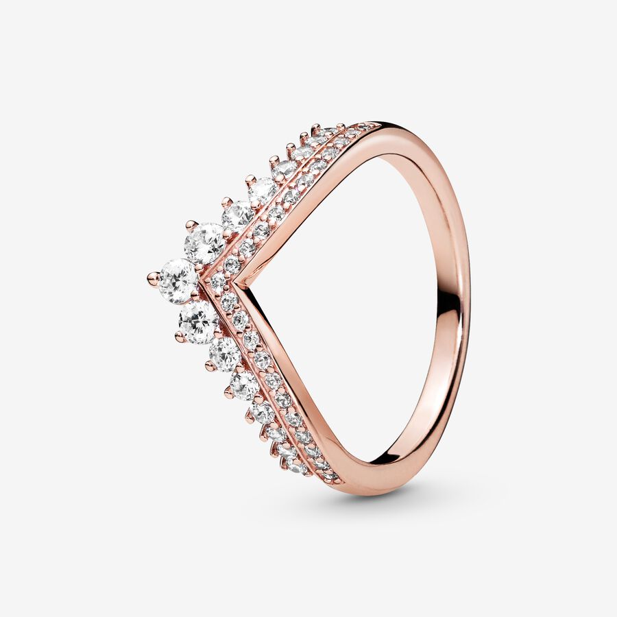Heart of Rose Princess Wishbone Stacking Ring Set - Image 2