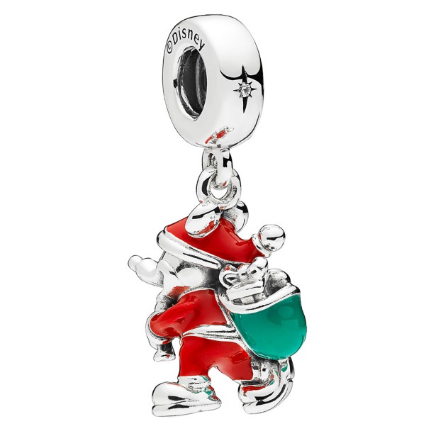 Santa Mouse Dangle Charm - Image 2