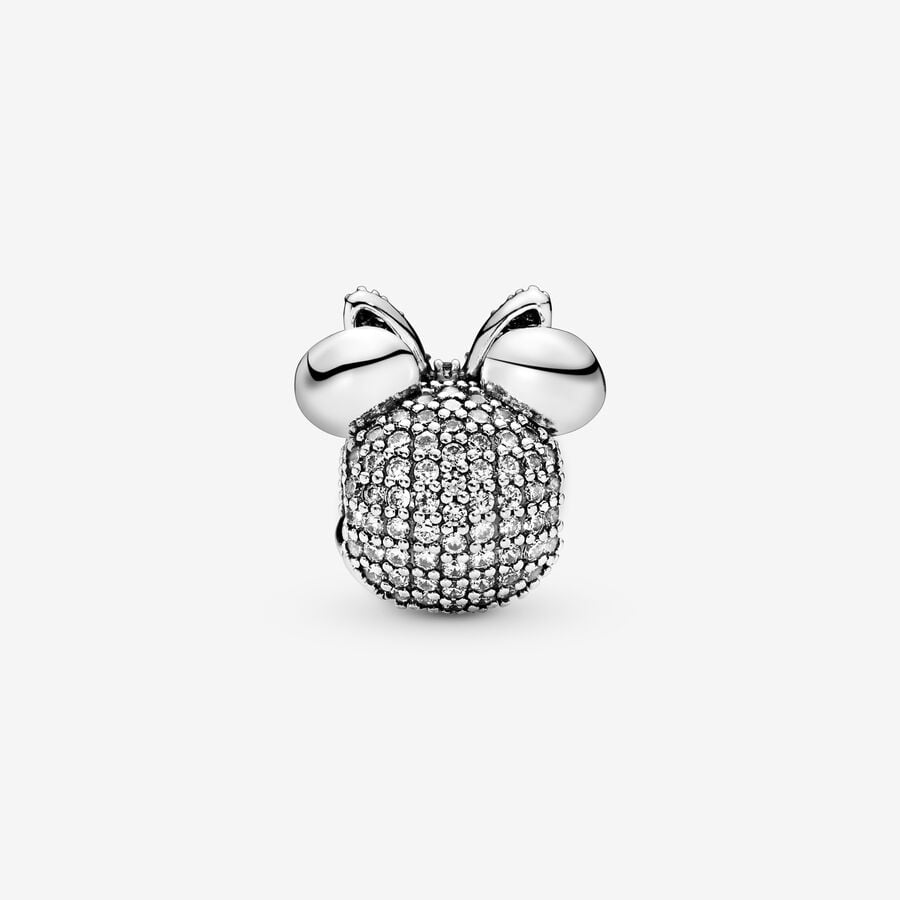Pink Pavé Bow Clip Charm - Image 3