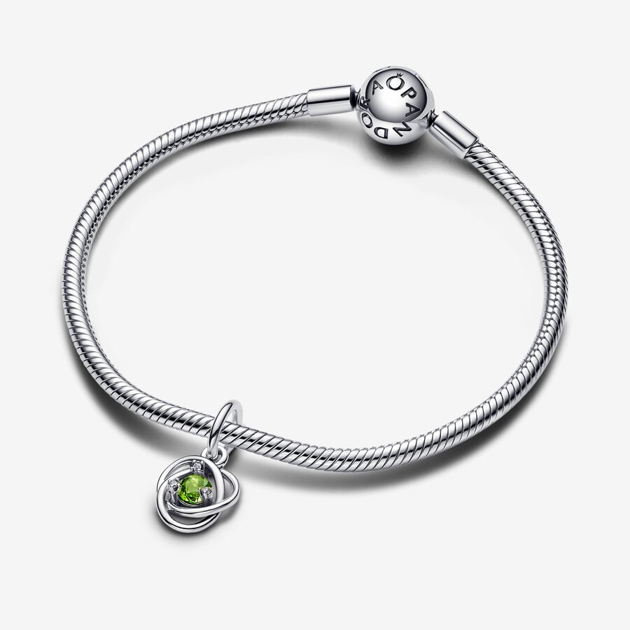 August Spring Green Eternity Circle Dangle Charm - Image 3