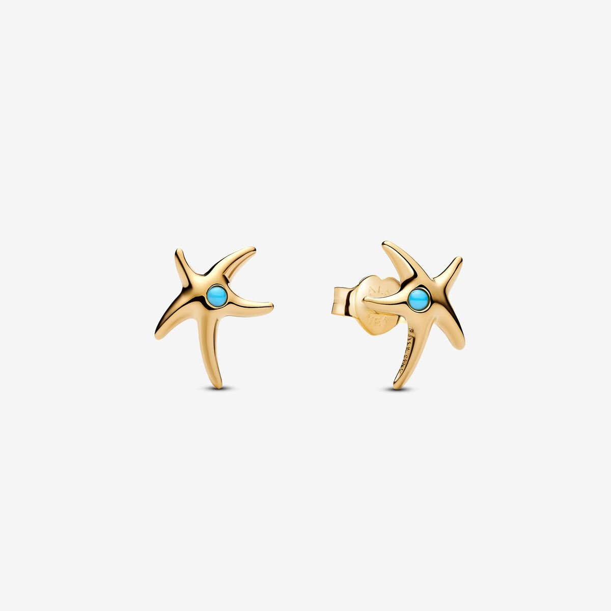 Sparkling Blue Starfish Necklace and Earring Set - Image 4