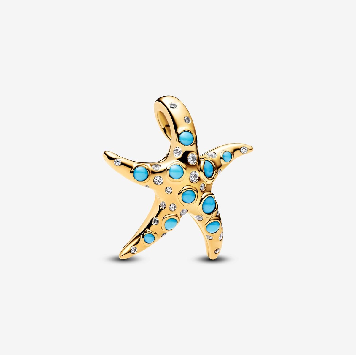 Sparkling Blue Starfish Necklace and Earring Set - Image 3