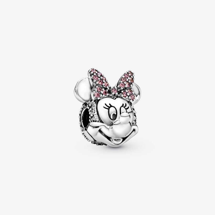 Pink Pavé Bow Clip Charm