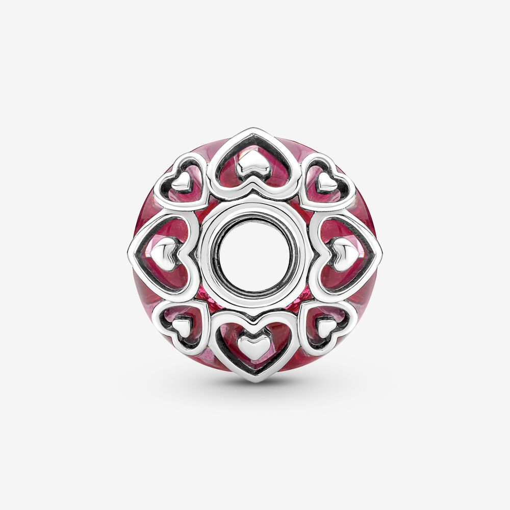 Reveal Your Love Pink Murano Glass Charm - Image 2