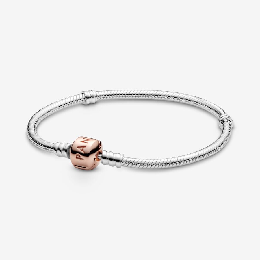 Moments Snake Chain Bracelet - Rose - Image 2
