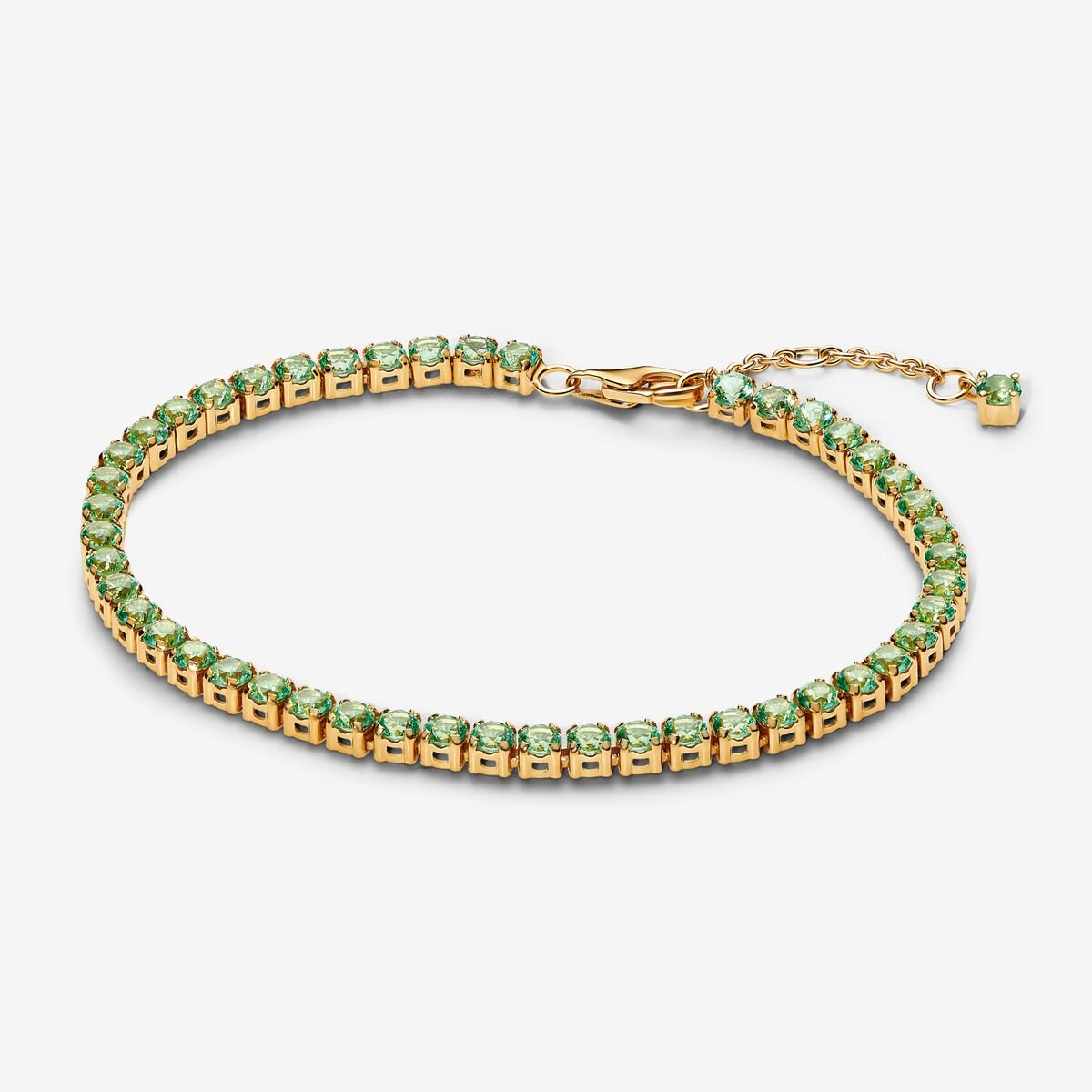 Sparkling Green Bracelet and Earring Set - Image 2